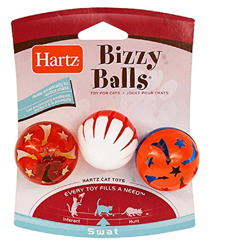 Hartz 82183 At Play Bizzy Balls Cat Toy Assorted Styles