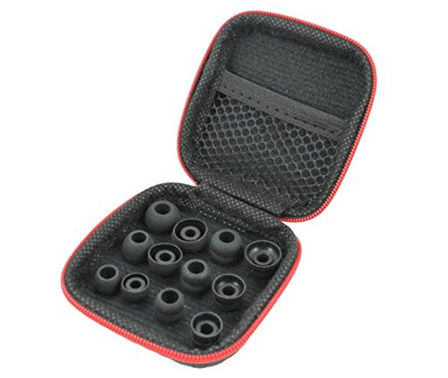 Zotech 12Pcs Replacement Earbuds Eartips Earbud Ear Tips Ear buds Eargels Earpads for Powerbeats 2 Wireless Earphones with Carrying Case