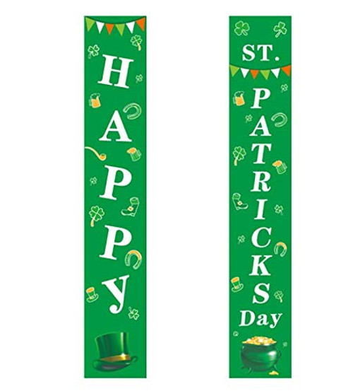 SAYAYA St_ Patricks Day Porch Sign Shamrock Welcome Hanging Sign St_ Patrick Decoration for Home Outdoor Indoor Party Favor Ornament A SAYAYA St_ Patricks Day Porch Sign Shamrock Welcome Hanging Sign St_ Patrick Decoration for Home Outdoor Indoor Party Favor Ornament A