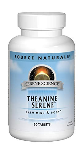 Source Naturals Theanine Serene with GABA - Calm Mind   Body Supports Relaxation   Focused Attention - 30 Tablets
