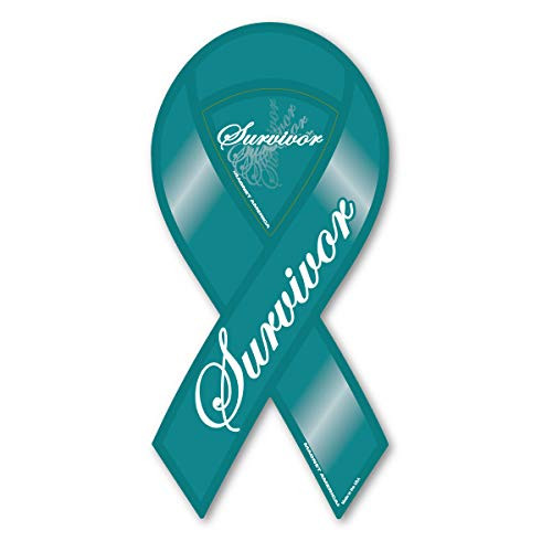 Ovarian Cancer Survivor Ribbon Magnet Ovarian Cancer Survivor Ribbon Magnet