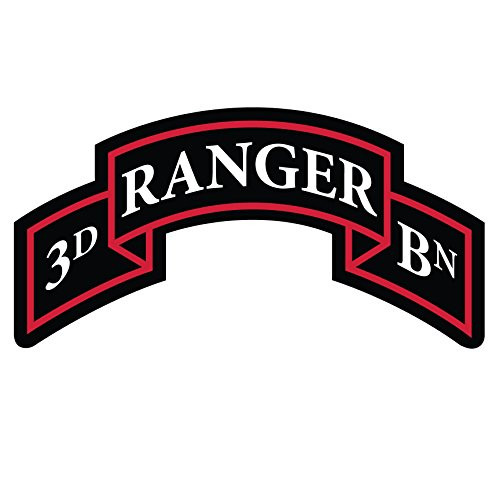 US Army - 3rd Ranger Battalion SSI Patch Decal - Five Inch Wide Full Color Decal Sticker
