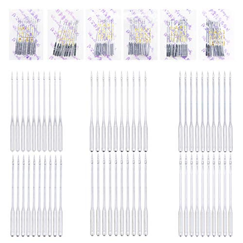 60 Count Sewing Machine Needles Assorted Universal for Singer Brother Janome Varmax Sizes HAX1 659 7511 8012 9014 10016 11018