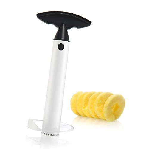 PQ Supply Pineapple Corer Slicer Peeler, Pineapple Slicer, Kitchen Fruit De-corer Utensil Wedger Fruit Tool