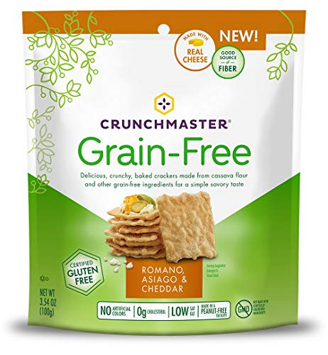 Crunchmaster Grain-Free Crackers Romano Asiago   White Cheddar 3_54 Ounce Bag