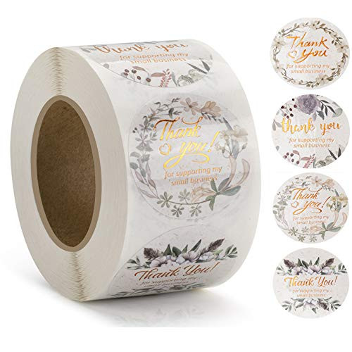 Thank You Stickers Labels Roll Tasteful Floral 1_5 Inch Thank You for Supporting My Small Business Stickers Roll Thank You Stickers Labels for Business Ideal for Bakery Boutiques Retailers Thank You Stickers Labels Roll Tasteful Floral 1_5 Inch Thank You for Supporting My Small Business Stickers Roll Thank You Stickers Labels for Business Ideal for Bakery Boutiques Retailers