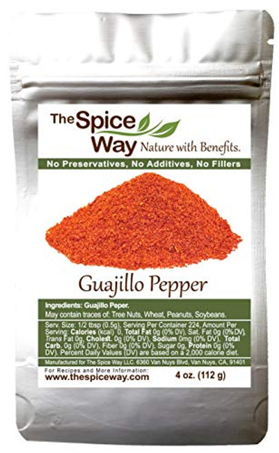 The Spice Way Guajillo Pepper - Powder  4 oz  common pepper in Mexican cooking
