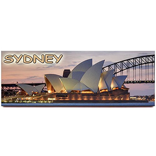 Opera House Harbor bridge panoramic fridge magnet Sydney Australia travel souvenir