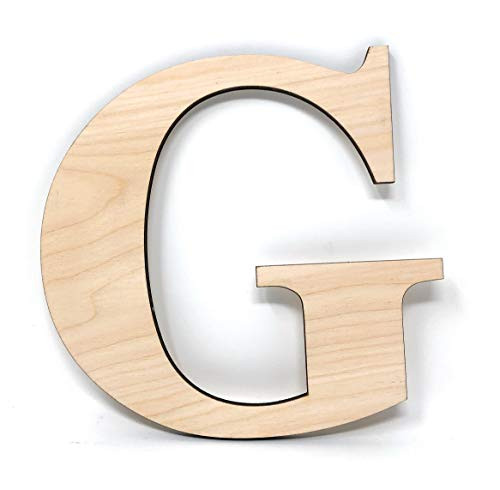 Gocutouts Wooden 12 Letter G Cutouts Unfinished Wooden Letters Style 2 12