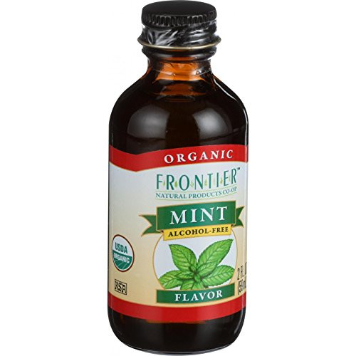 Mint Flavor-Alcohol Free Organic Frontier Natural Products 2 oz Liquid