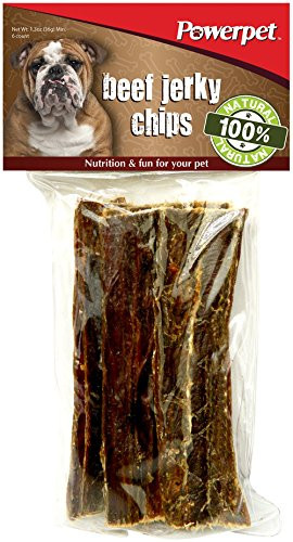 100 All Natural Beef Jerky Chips 6 count Powerpet Treats
