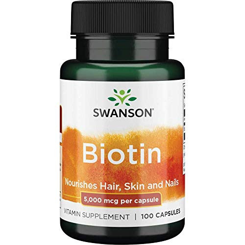 Swanson Biotin Vitamin B7 5000 mcg 100 Capsules Swanson Biotin Vitamin B7 5000 mcg 100 Capsules