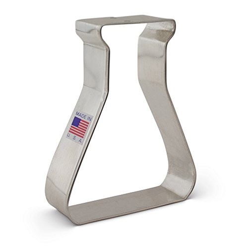 Science Beaker Erlenmeyer Flask Cookie Cutter - Ann Clark - 4 Inches - US Tin Plated Steel