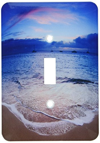3dRose lsp_205755_1 Sunset from Kaanapali Beach Hawaii Single Toggle Switch