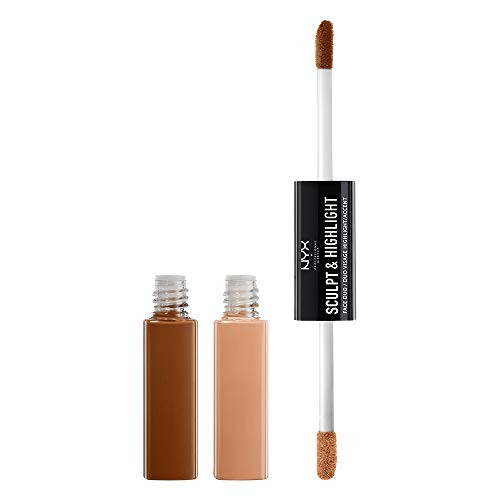 NYX Professional Makeup Sculpt   Highlight Face Duo CinnamonPeach 0_34 Ounce