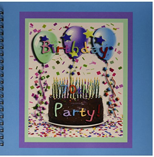 3dRose db-20221-2 Birthday Party Chocolate Cake 70th Memory Book 12 by 12-Inch 3dRose db-20221-2 Birthday Party Chocolate Cake 70th Memory Book 12 by 12-Inch