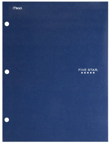 Five Star 4 Pocket Folder 2 Pocket Folder Plus 2 Additional Pockets Navy 72099