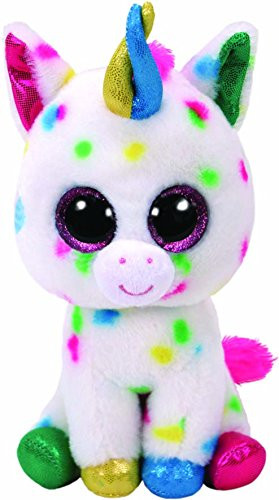 TY Beanie Boos Plush Harmonie - Speckled Unicorn Med 13"