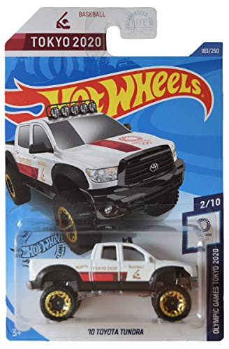 DieCast Hotwheels 10 Toyota Tundra 183250 WhiteTokyo 2020 Olympic Games Tokyo 2020