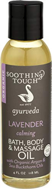 Soothing Touch Ayurveda Organic Bath Body Massage Oil Calming Lavender 4 Oz Soothing Touch Ayurveda Organic Bath Body Massage Oil Calming Lavender 4 Oz