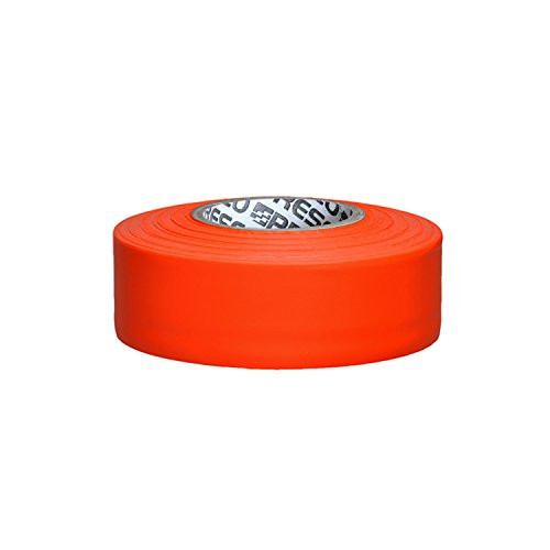 Presco PresGlo Taffeta Roll Flagging Tape 1-316 in x 50 yds_ Neon Orange