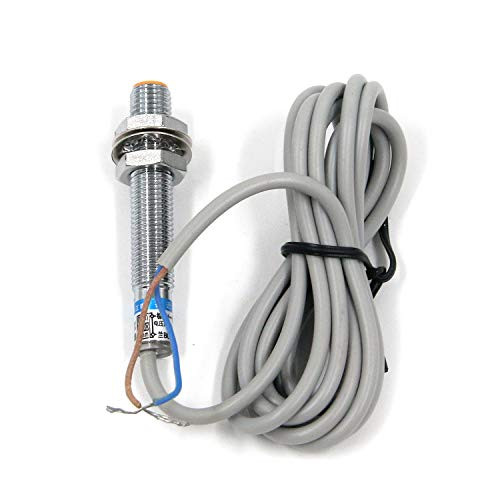 Semetall M8 Approach Sensor Cylindrical Proximity Sensor 8mm Detecting Distance Approach Sensor NPN NO DC 12-24V Inductive Proximity Switch LJ8A3-1-ZEX