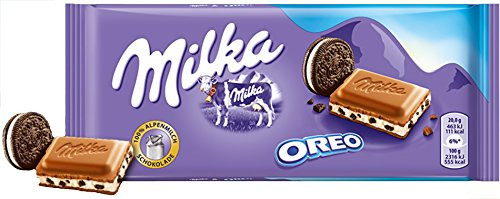 Milka Oreo Chocolate Bar Candy Original German Chocolate 100g3_52oz Milka Oreo Chocolate Bar Candy Original German Chocolate 100g3_52oz