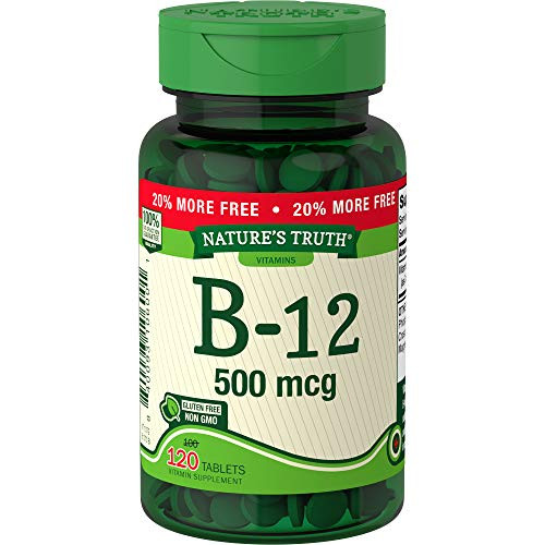 Natures Truth Vitamin B-12 Tablets 500 mg 120 Count