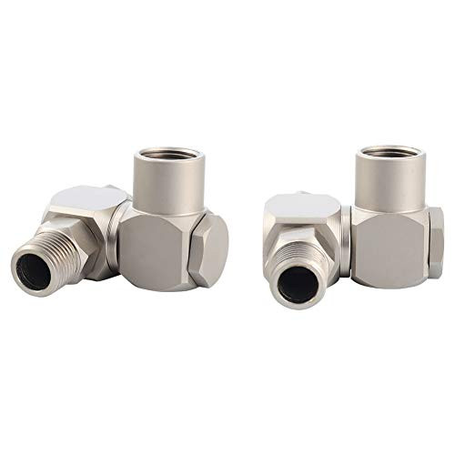 Feelers 14 NPT 360 Degree Swivel Universal Connector Pneumatic Air Tool Fitting Aluminum Air Hose Adapter Pack of 2
