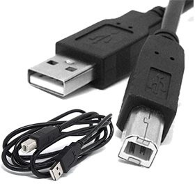 Importer520 Black 15 ft Hi-Speed USB 2_0 Printer Scanner Cable Type A Male to Type B Male For HP Canon Lexmark Epson