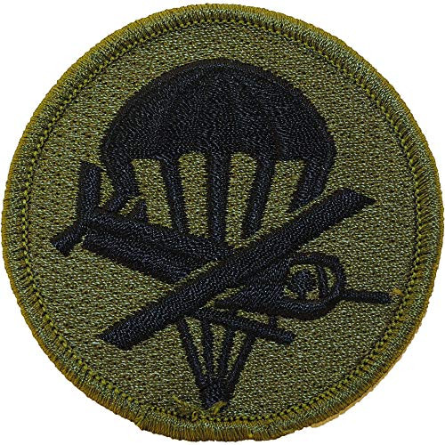 United States Army Paraglider Embroidered Patch Circular Subdued WoodlandGreen Logo with Iron-On Adhesive United States Army Paraglider Embroidered Patch Circular Subdued WoodlandGreen Logo with Iron-On Adhesive