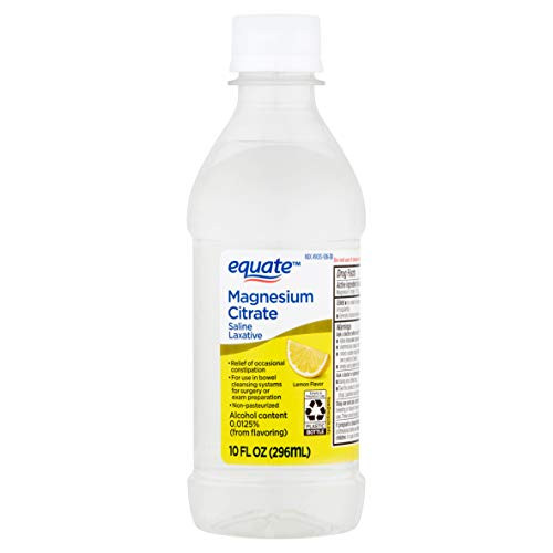 Equate Magnesium Citrate Oral Solution Saline Laxative Lemon Flavor 10 fl_ oz_