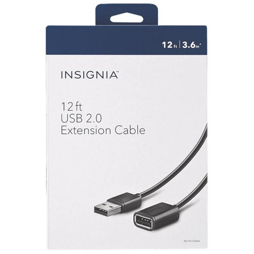 Insignia 3_6m 12 ft_ USB AB Cable NS-PU125AA-C