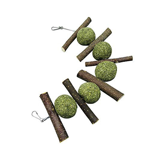 KRISMYA Bunny Chew Toys for TeethRabbit Chew Toys for Teeth -100 Natural Organic Apple Sticks for Rabbits Chinchillas Guinea Pigs Hamsters ChewingPlayingChew Toys for Rabbit Teeth