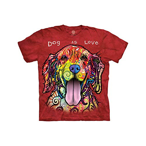 The Mountain Kids Big MyMountain Dog is Love Apparel-Candy Apple Red Large