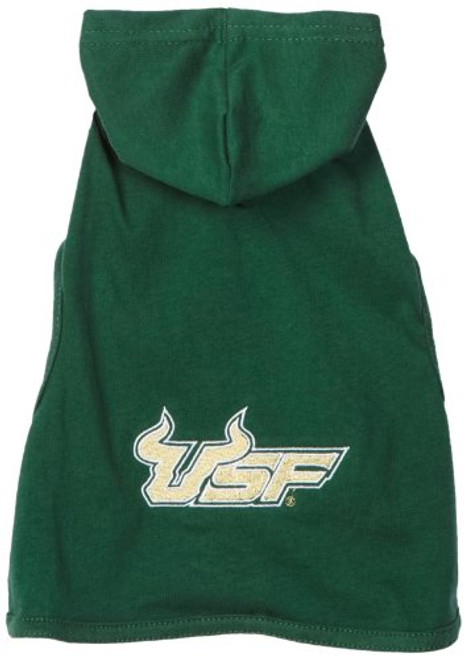 NCAA South Florida Bulls Collegiate Cotton Lycra Hooded Dog Shirt Team Color XX-Large GreenGold NCAA South Florida Bulls Collegiate Cotton Lycra Hooded Dog Shirt Team Color XX-Large GreenGold