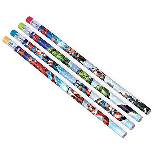 Amscan 398190 Marvel Epic Avengers Pencils Party Favor Multicolor One Size