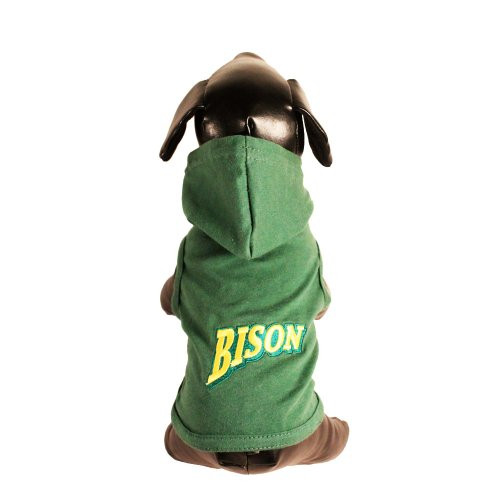 NCAA North Dakota State Bison Collegiate Cotton Lycra Hooded Dog Shirt Team Color XX-Small