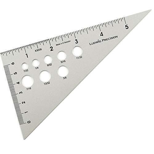 Ludwig Precision 6 30-60-90-Degree Aluminum Drafting Triangle 83006