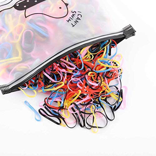 Obmyec Hair Ties Hair Scrunchies Rubber Hair Bands Elastic Ponytail Holder Hair Accessories for Women and Girls 1000pcs B Obmyec Hair Ties Hair Scrunchies Rubber Hair Bands Elastic Ponytail Holder Hair Accessories for Women and Girls 1000pcs B
