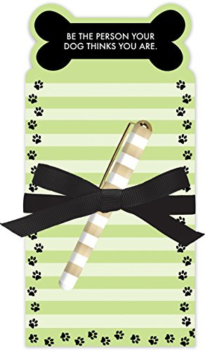 Lady Jayne Dog Person Die-Cut Note Pad with Pen (11871)
