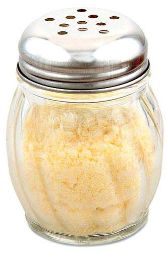 American Metalcraft (LX306) 6 oz Lexan Cheese Shaker Set (Top and Base)