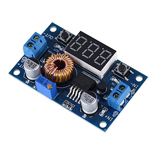 ASHATA Voltage Regulator Module Buck Module 5A 75W DC-DC Adjustable Step-Down Module Voltage Regulator with LCD Display ASHATA Voltage Regulator Module Buck Module 5A 75W DC-DC Adjustable Step-Down Module Voltage Regulator with LCD Display