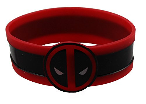 Marvel Comics Extreme Deadpool Face Rubber Wristband
