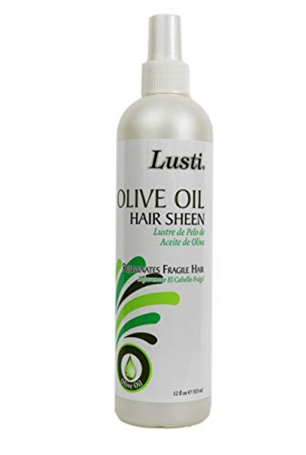 Lusti Olive Oil Hair Sheen 12 fl oz - Rejuvenates Fragile Hair - Herbal Blend - Nourishes Hair Roots Lusti Olive Oil Hair Sheen 12 fl oz - Rejuvenates Fragile Hair - Herbal Blend - Nourishes Hair Roots