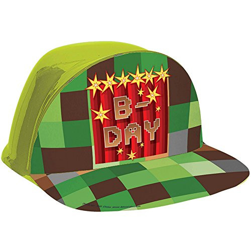 amscan Accessory TNT Party Vac Form Hat Birthday One Size Green