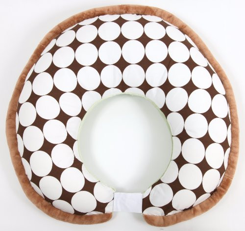 Dots GreenChocolate Nursing Pillow Cover Only