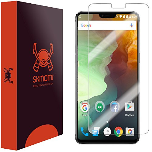 Skinomi TechSkin Clear Screen Protector for OnePlus 6 Full Coverage Anti-Bubble HD TPU Film
