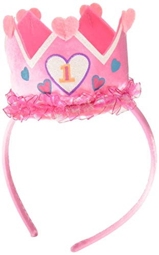 Amscan 252107 Girls 1st Birthday Felt Novelty Headband 4 Ct