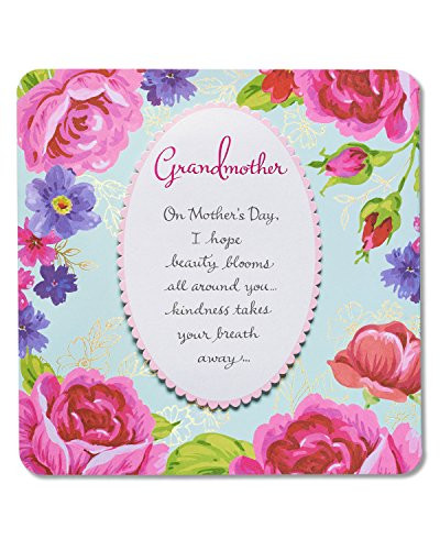 American Greetings Beauty Blooms Mothers Day Card For Grandmother With Foil
